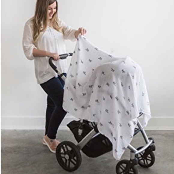 Amazing Baby Muslin Swaddle Multi-Use-7 Use Blanket NEW 46"x46 PALM TREES - Picture 13 of 15